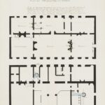 Architectural floor plans of a building